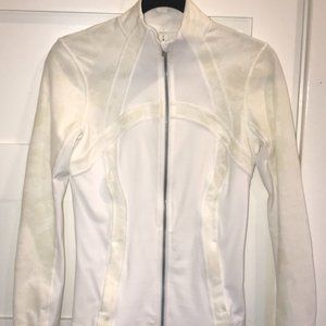 Lululemon Define Zip Jacket Lace Cutouts NWOT Sz 6